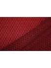 Купра плательная жаккардовая MAX MARA Бордовые ромбы MM H24 O70 1102521