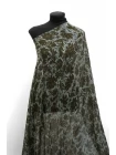 Креп-шифон вискозный MAX MARA Цветы на зелёном MM H22/3 i10 1102528
