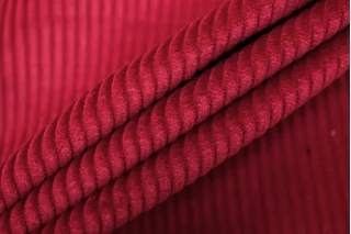 Вельвет хлопковый костюмный MAX MARA Ягодно-красный MM H18 K33 1102592