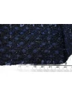 Твид Шанель хлопковый с шерстю и люрексом Черно-синий MM H68/1 L50 30092501