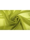 ОТРЕЗ 1,3 М Креп-шифон шелковый MAX MARA Зелёное яблоко (18) 30092540-1