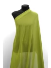 ОТРЕЗ 1,3 М Креп-шифон шелковый MAX MARA Зелёное яблоко (18) 30092540-1