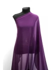 ОТРЕЗ 1,45 М Креп-шифон шелковый MAX MARA Сливово-фиолетовый (09) 30092541-2