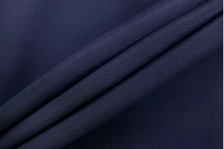 Крепдешин шёлк с ацетатом плательно-блузочный MAX MARA Тёмно-синий MM H30/1 O50 30092571