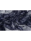 Шифон шёлковый MAX MARA Птицы на тёмно-синем MM H28/1 N50 1102502