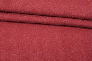 Купра плательно-блузочая жаккардовая MAX MARA Ягодная абстрактно-цветочная MM H24 O70 1102506