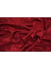 Купра плательная жаккардовая MAX MARA Бордовые цветы MM H24 O70  1102516