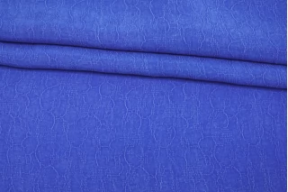 Купра плательно-блузочая жаккардовая MAX MARA Синяя MM H24 O70 1102517