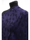 Купра плательная жаккардовая MAX MARA Цветы чёрно-фиолетовые MM H24 O70 1102523