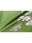 Вискоза твиловая плательно-блузочная MAX MARA Цветы на зелёном MM H21/10 G70 1102535