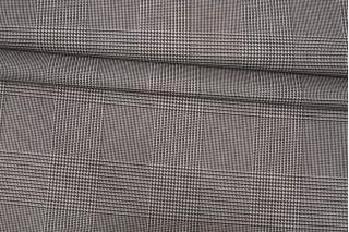 Костюмная поливискоза в клетку и гусиную лапку MAX MARA Коричневая MM H64 G50 1102538