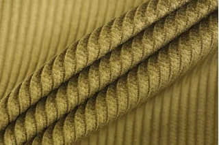 Вельвет хлопковый костюмный MAX MARA Зелёная горчица MM H18 K33 1102589