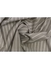 Костюмно-плательная шерсть тонкая MAX MARA Серо-коричневая в полоску MM H62 ii20 1102596