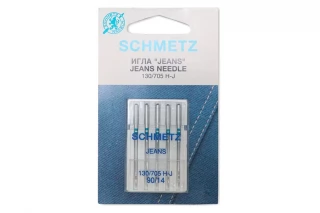 SCHMETZ Иглы для джинсы "JEANS" №90 130/705H-J, 5шт 21092502
