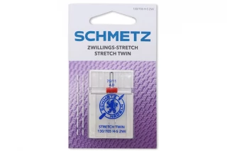 SCHMETZ Иглы двойные стрейч "ZWILLINGS-STRETCH" №75/4.0 130/705H-S ZWI , 1шт 21092503