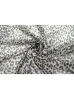 Шифон шёлковый MAX MARA Леопард чёрно-серый MM H28/1 N50 30092520