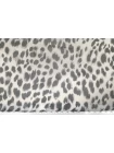 Шифон шёлковый MAX MARA Леопард чёрно-серый MM H28/1 N50 30092520