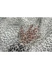 Шифон шёлковый MAX MARA Леопард чёрно-серый MM H28/1 N50 30092520