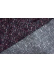 Шёлковый твил MAX MARA Абстракция под твид сине-бело-ягодная MM H31 N20 30092543
