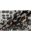 Шифон шёлковый MAX MARA Абстракция серо-чёрно-красная MM H28/1 N40 30092550