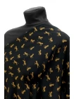 Крепдешин шёлковый Max Mara Гепарды на чёрном MM H31 N30 30092555