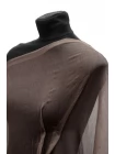 Крешированный шифон шелковый MAX MARA Дымчато-шоколадный H28/2 O10 30092558