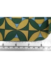 Крепдешин шелковый MAX MARA Геометрия горчично-зелёная MM H31 N20 30092560