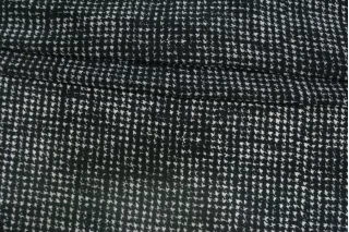 Крепдешин шёлковый Max Mara Гусиная лапка чёрно-белая MM H31 N60 30092567