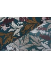 Шёлковый твил MAX MARA Цветы на сине-зелёном MM H31 N20 30092576