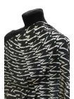 Крепдешин шелковый MAX MARA Абстракция чёрно-молочная MM H28/1 N40 30092578