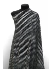 Креповая вискоза плательная MAX MARA Чёрная в белый горох MM H21/7 i50 30092591