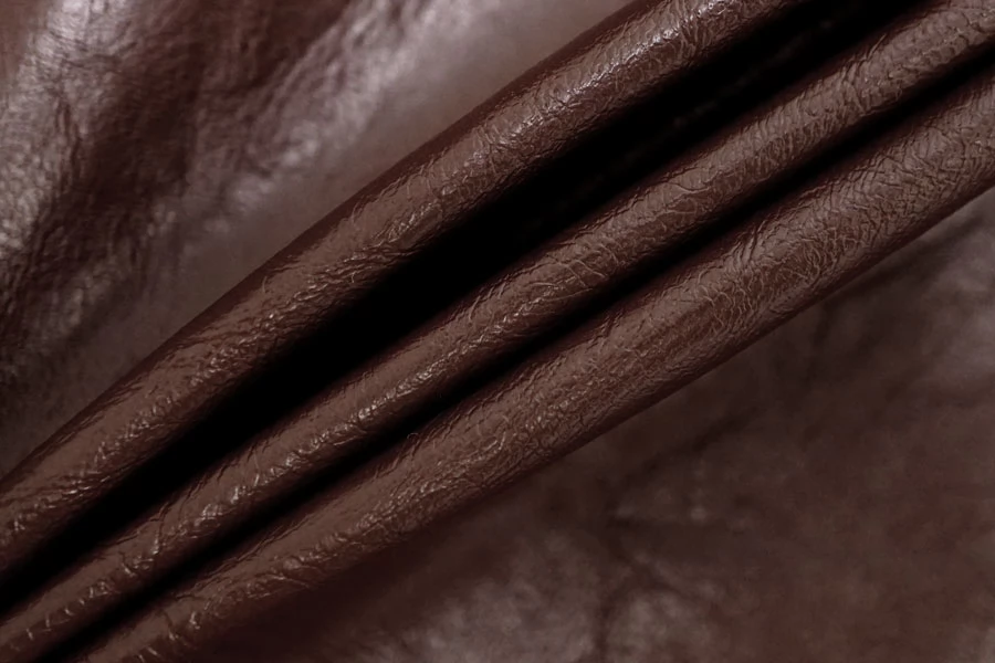 Экокожа на хлопке MAX MARA Тёмно-коричневая MM LL50 H17/5 3102528