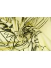 Хлопок костюмно-плательный сатиновый MAX MARA Цветы на лимонном H00 FF44 3102546