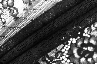 Гипюр стрейч с хлопком MAX MARA Чёрный MM H00 EE10 3102552