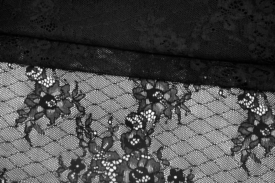 Гипюр стрейч с хлопком MAX MARA Чёрный MM H00 EE10 3102552