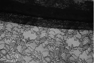 ОТРЕЗ 1,55 М Гипюр с ресничками MAX MARA Чёрный MM (10) 3102553-1