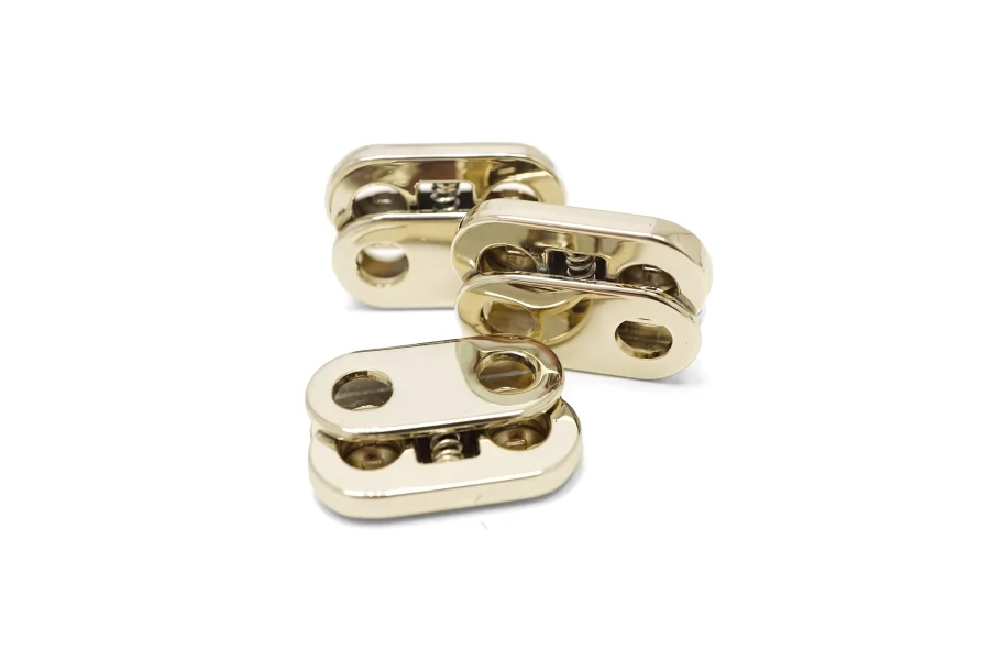 Фиксатор для шнурка металл золотой  (Z2) 17112502