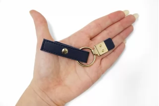 Застёжка клевант золотой с синей кожей (Z2 ) 17112517