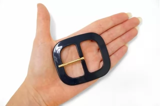 Пряжка пластик черно-синяя 70х60 мм (T-2) 25112512