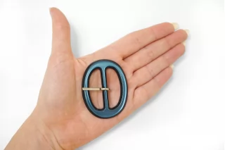 Пряжка пластик синяя перламутровая 45х55 мм (T-2) 25112516