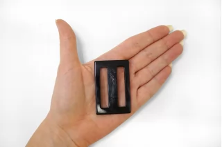 Пряжка пластик графит 35х55 мм (YY-2) 25112524