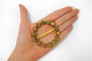 Пряжка металл золотая 60 мм (W-3) 25112525