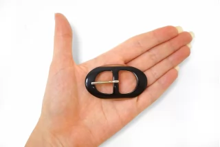 Пряжка пластик черная 55х35 мм (YY-2) 25112560