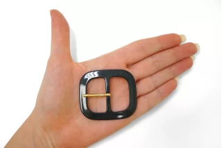 Пряжка пластик графит 50х45 мм (T-2) 25112566