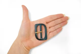 Пряжка пластик темно-зелёная перламутровая 35х50 мм (YY-2) 25112567