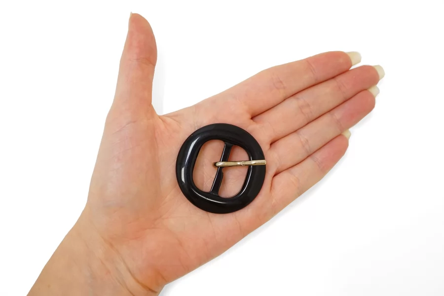 Пряжка пластик черная  45 мм  (YY-2) 25112568