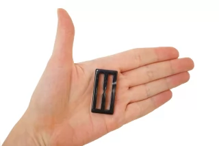 Пряжка пластик графит под рог 20х40 мм  (YY-2) 25112574