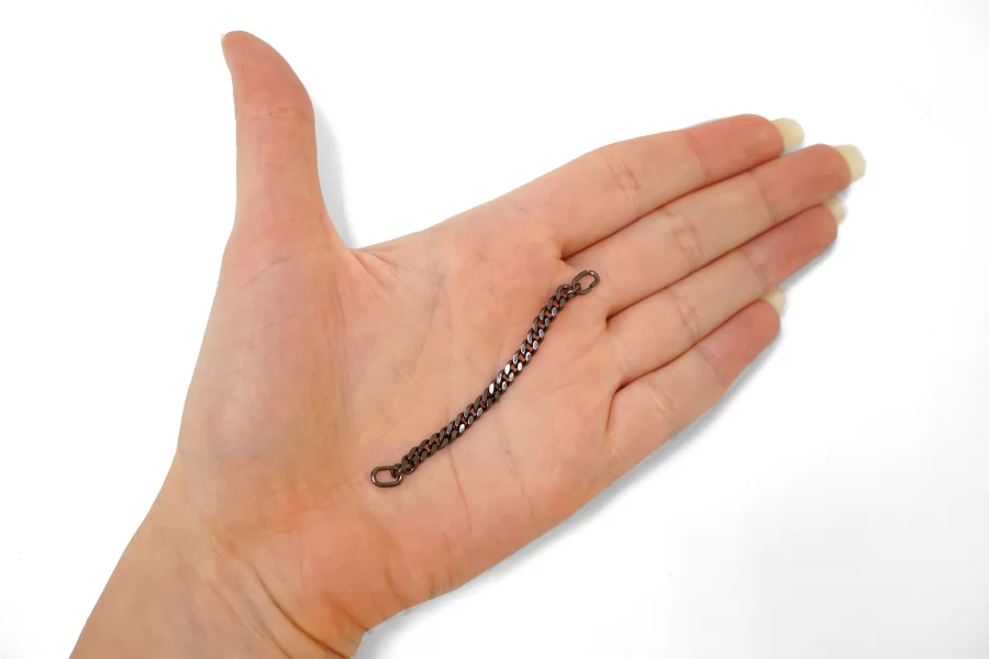 Вешалка-цепочка темный никель 70мм  ZZ(2) 25112576