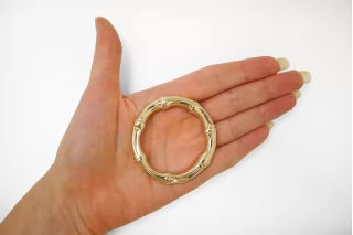 Пряжка кольцо металл золотая 50 мм (T-3) 25112589