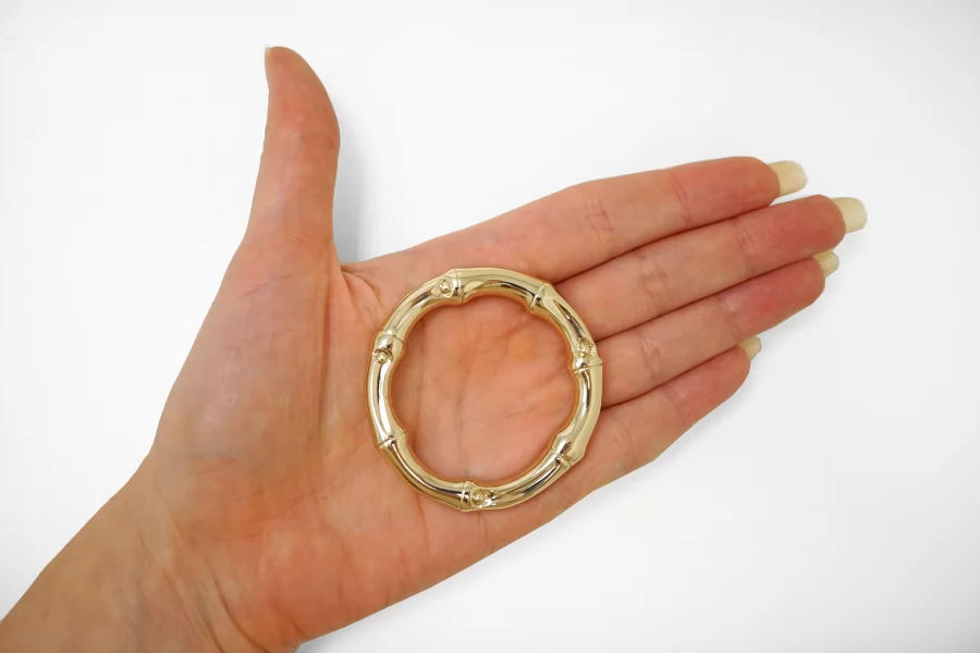 Пряжка кольцо металл золотая 50 мм (T-3) 25112589